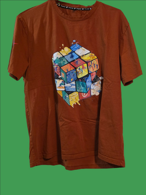 4/$97 Deal! Like New NASA Original Graphic Short Sleeve Tee in Rust